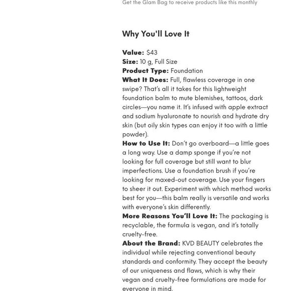 Kat Von D Good Apple Skin-Perfecting Foundation Balm - Picture 6 of 7